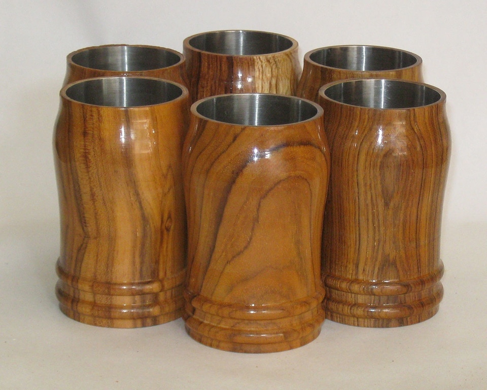 Cup wood tableware