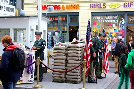 Street west and east germany politics photo