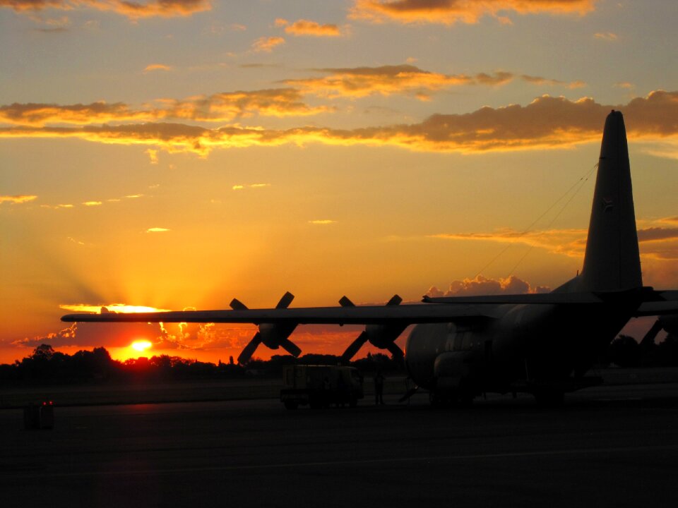Sunset c-130 twilight