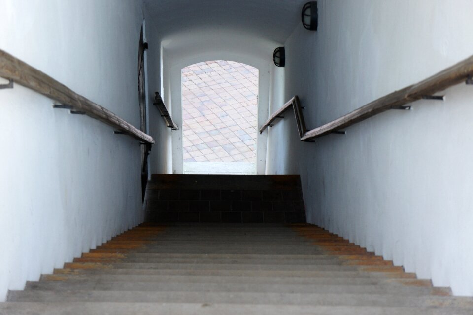 Down away stone steps