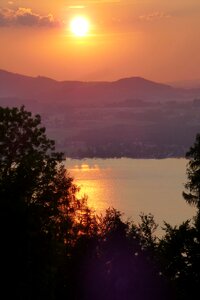 Attersee abendstimmung lake