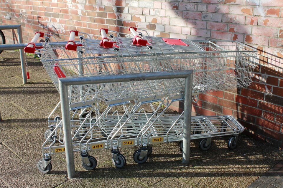 Shopping cart trolley shopping