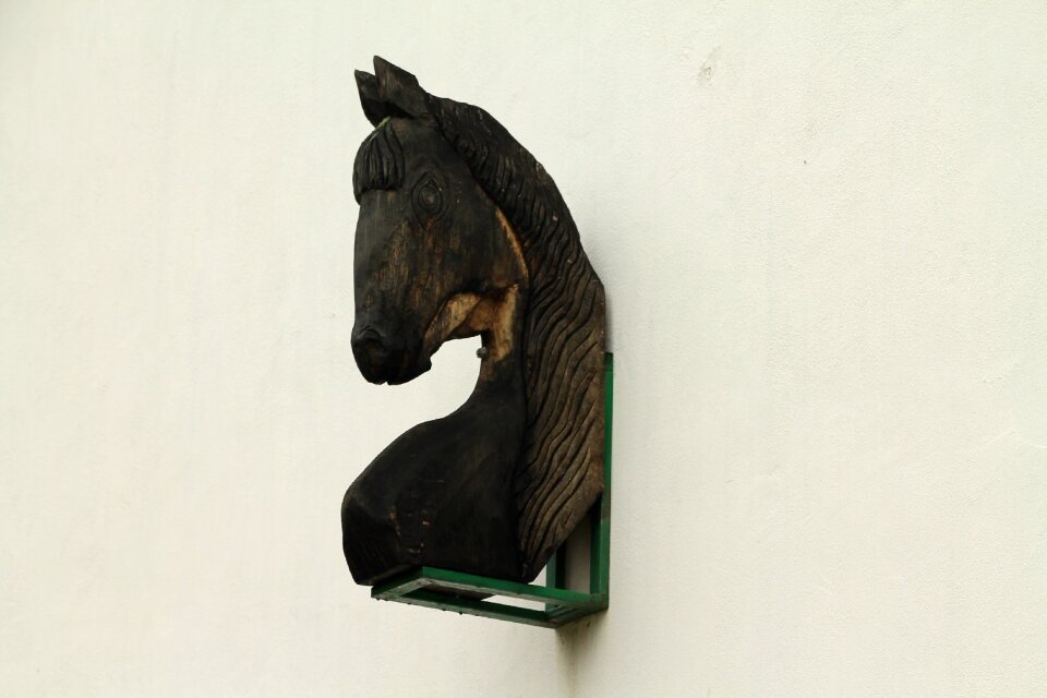 Wood statue animal