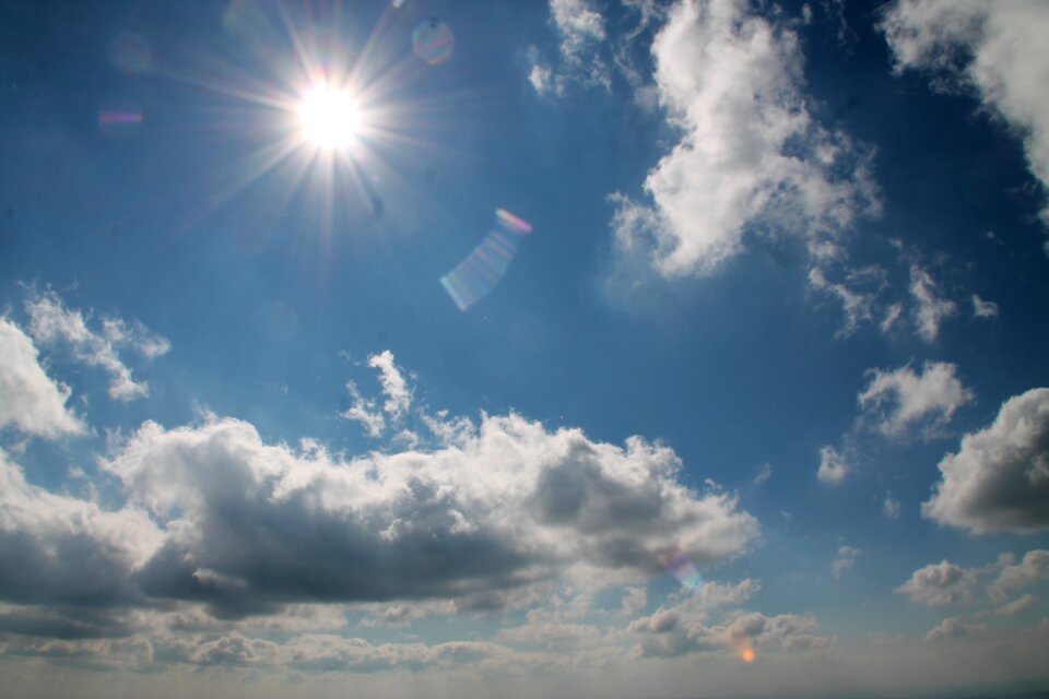 Clouds sun sky