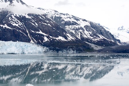 Water reflection glacier