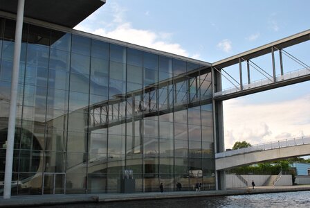 Glass offices building