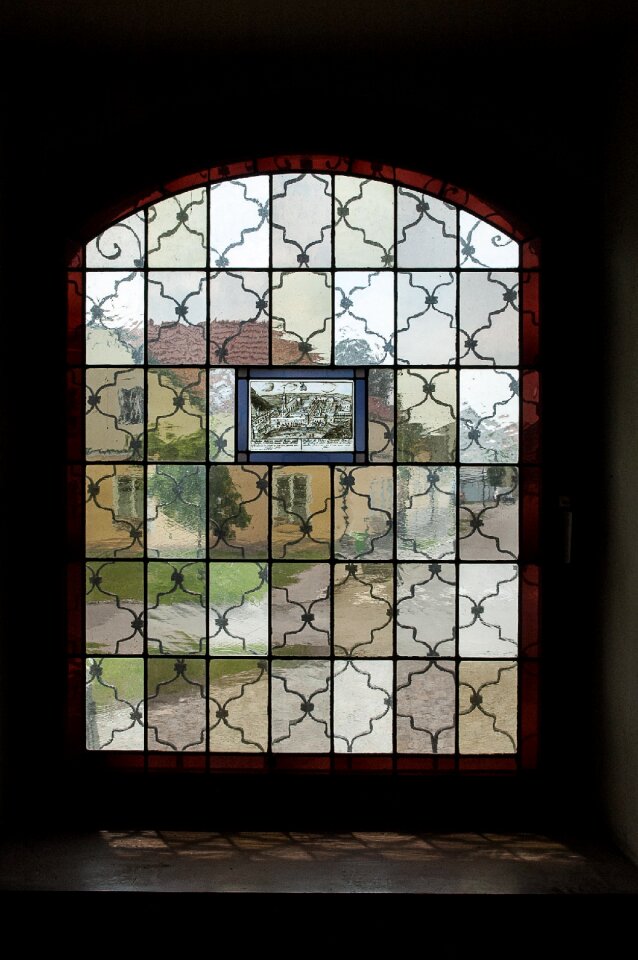 Window stained glass church window