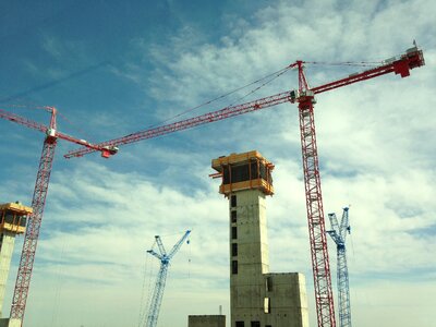 Crane building site site photo