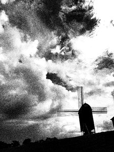 Huis ten bosch cloud black and white