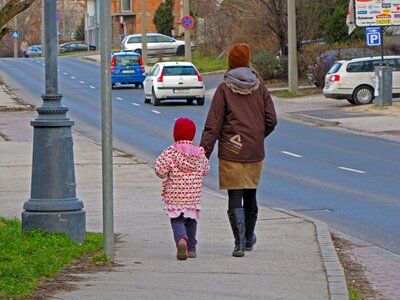 Mammy walk child photo