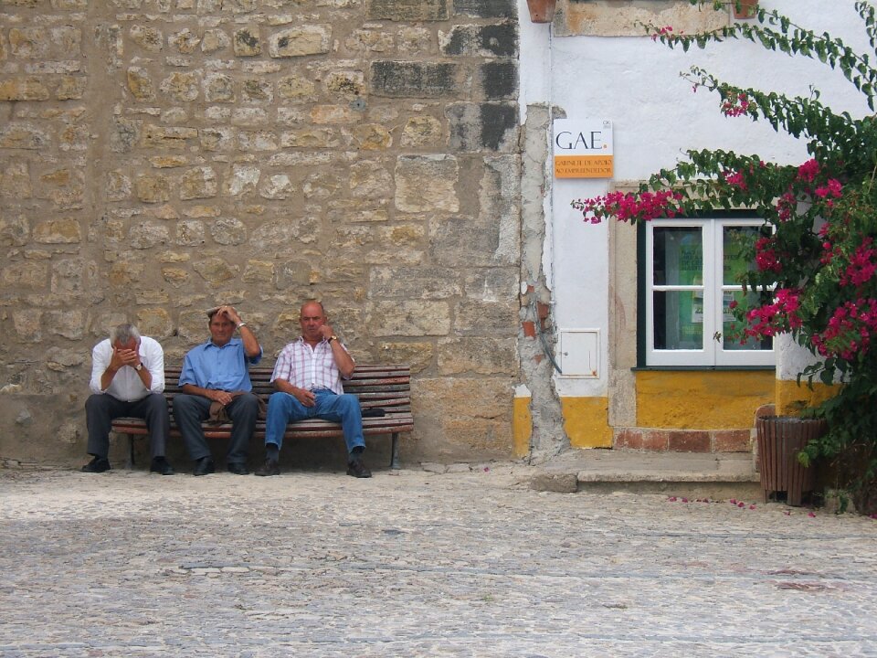 Bench old sitting