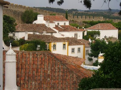 Old buildings roof architecture