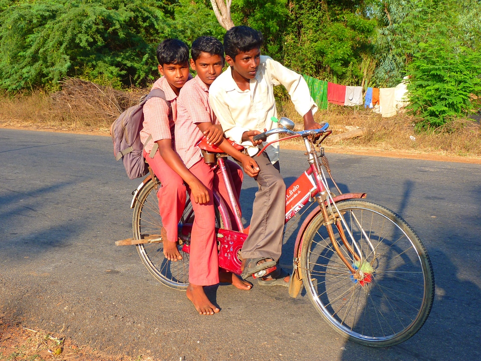 Children bike cycling