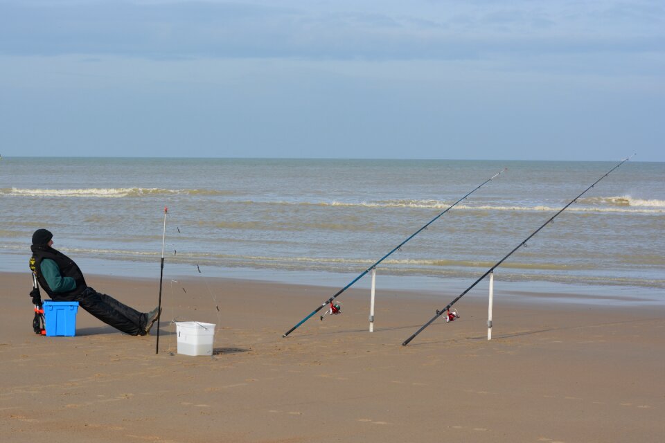 Fishing lines people nature