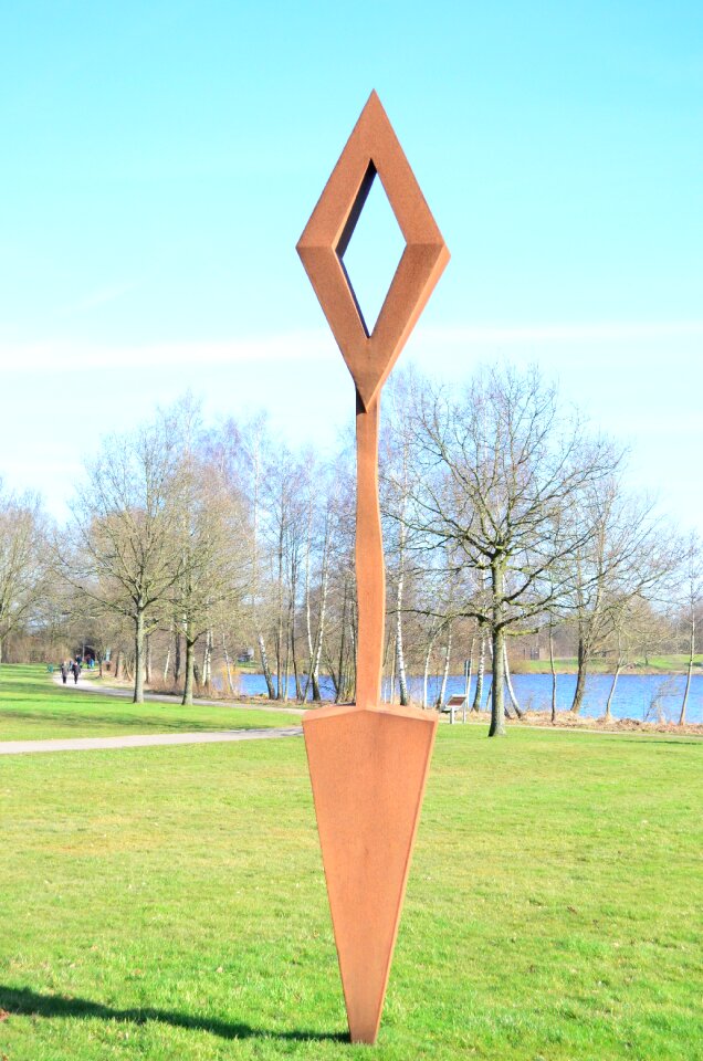 Landscape park iron sculpture iron