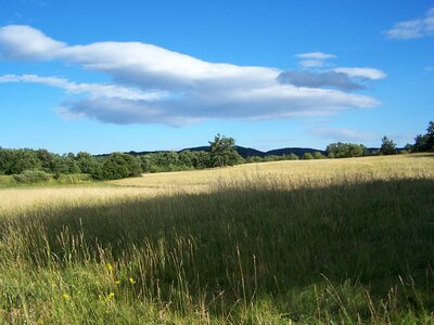Sky blue landscape