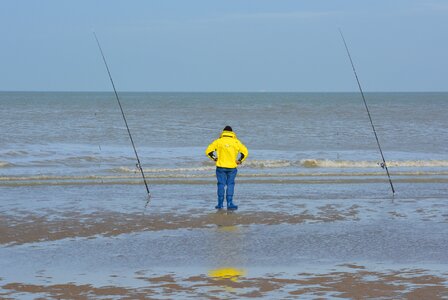 Fishing lines people nature photo