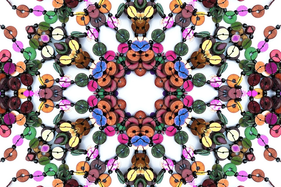 Beads arts and crafts wooden discs