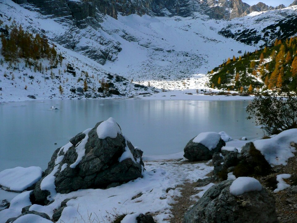 Belluno winter frozen photo