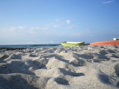 Baltic sea sky boat photo