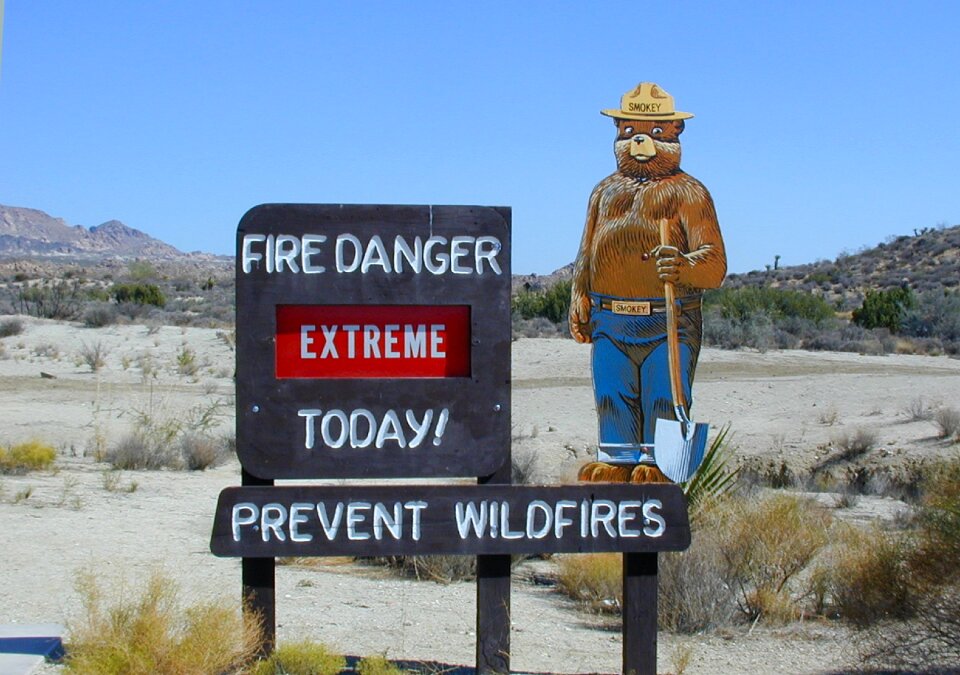 Fire hazard forest fires usa