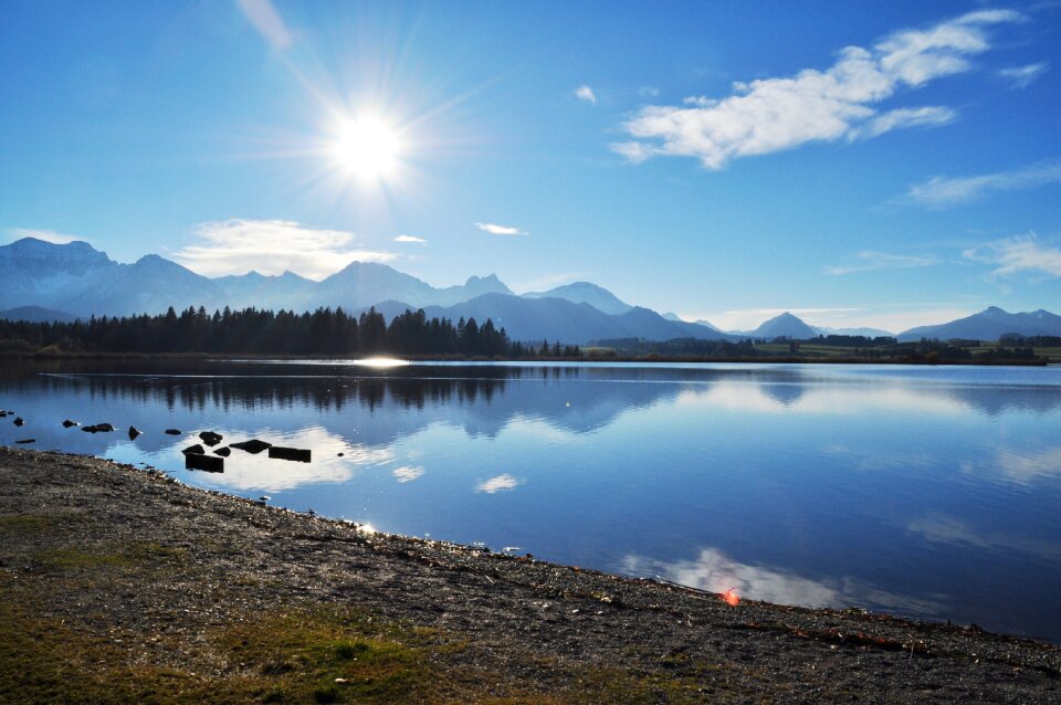 Lake forggensee allgäu bergsee photo