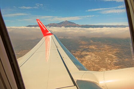 El teide aircraft wing