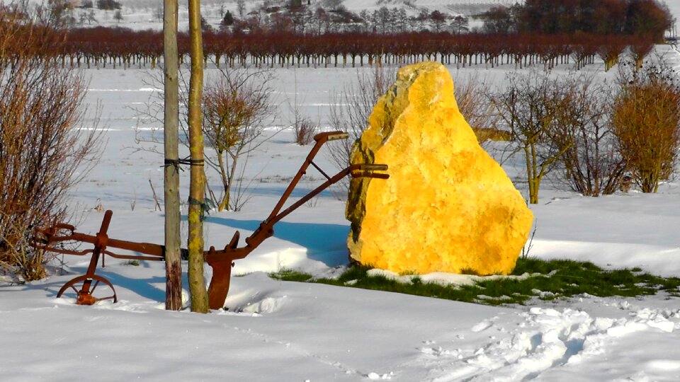 Iron plow rock farm