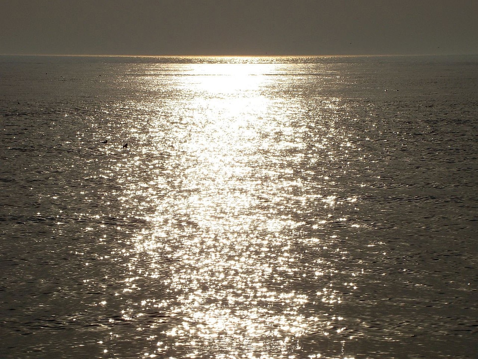 Sun sunset wave