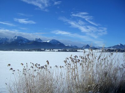 Alpine winter panorama photo