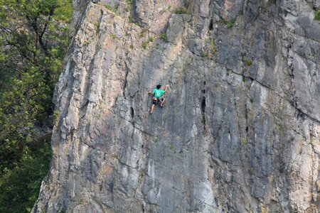Bristol rock freeclimber