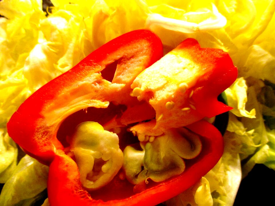 Salad cores endive yellow