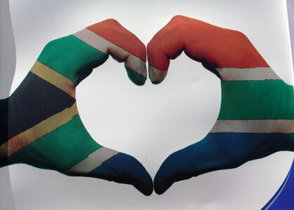 Symbol south africa hands
