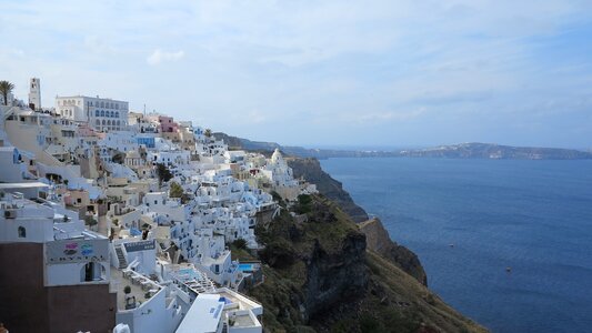 Greece white houses sea