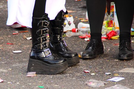 Girl panel garbage