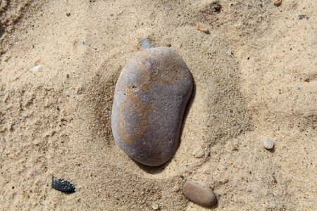 Stone sand beach
