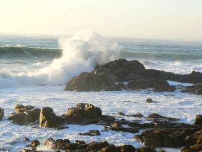 Waves rocks sea photo