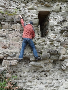 Climber stones human