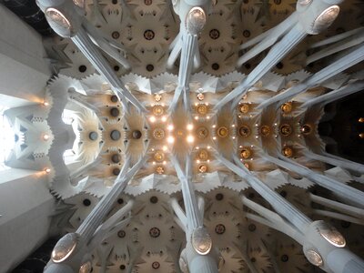 Sagrada familia nave barcelona photo