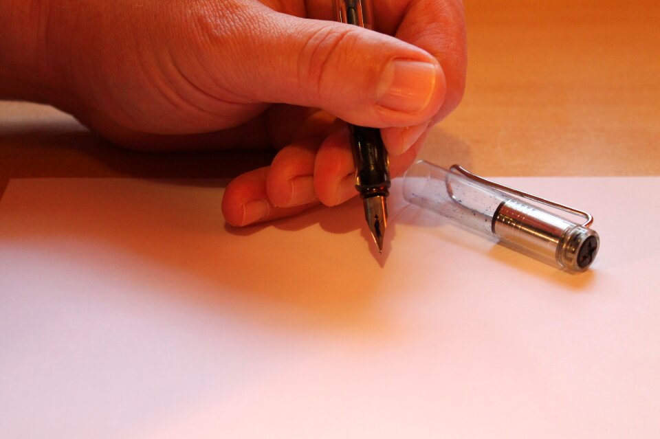 Finger letters paper