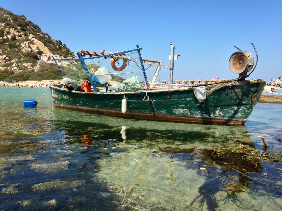 Sea summer clear water photo