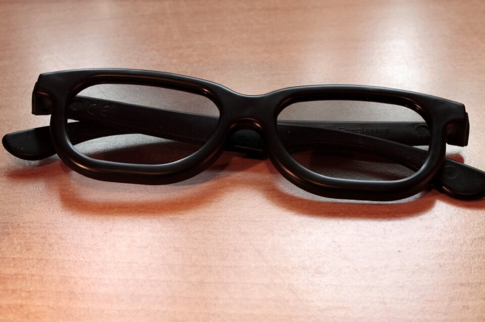 Glasses black 3d glasses