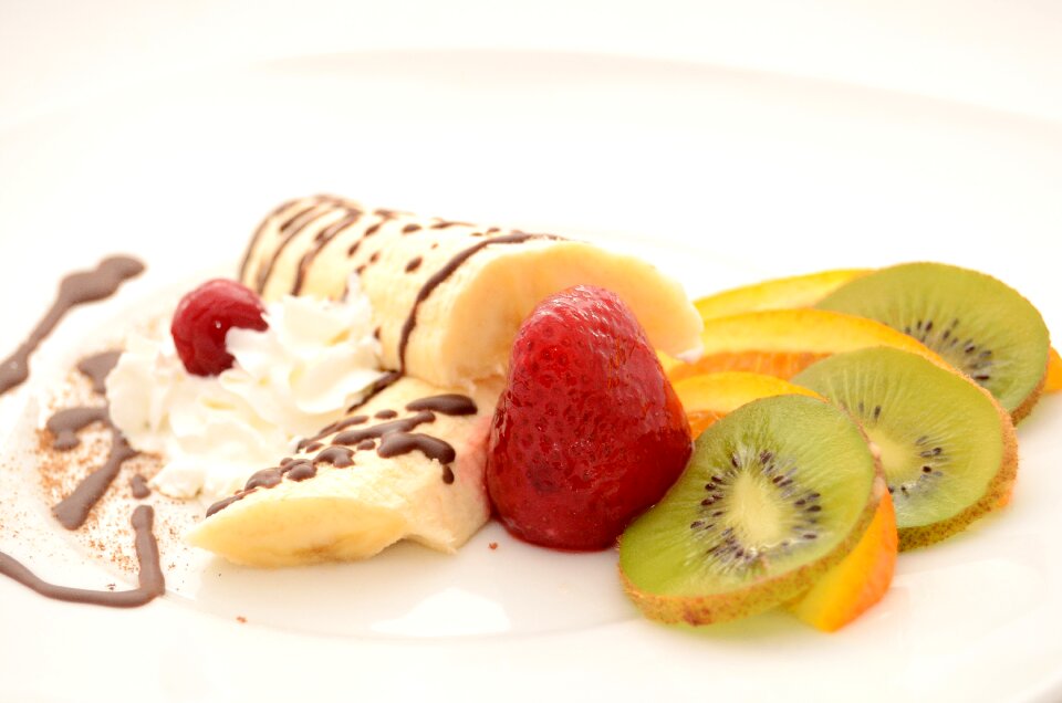 Orange dessert ice cream
