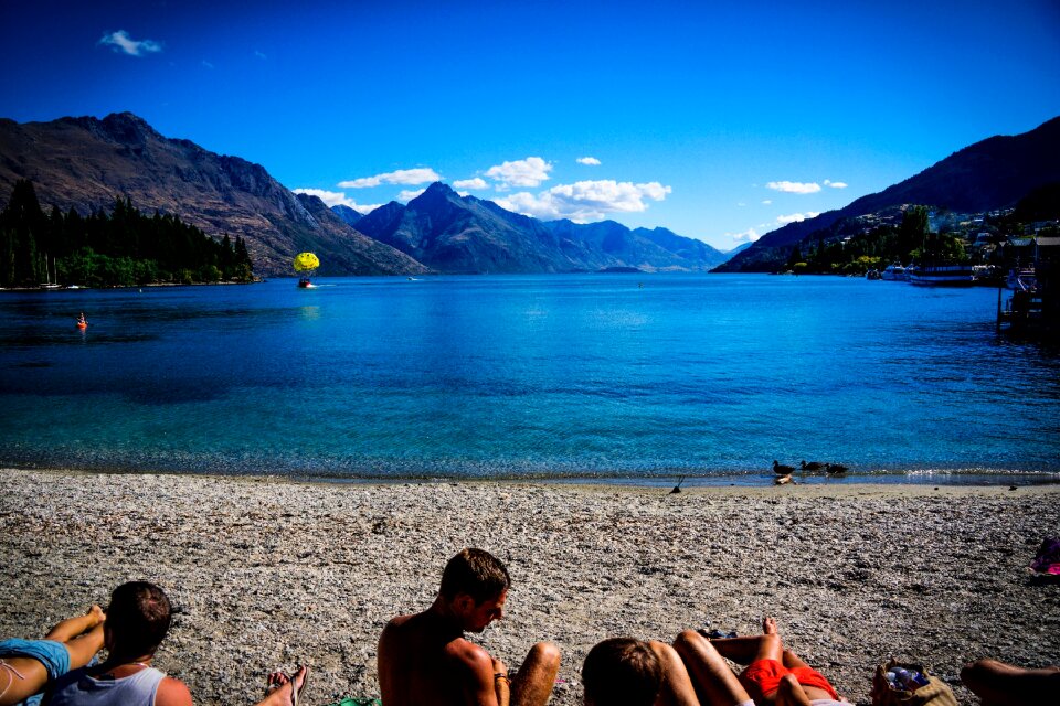 Lake landscape summer