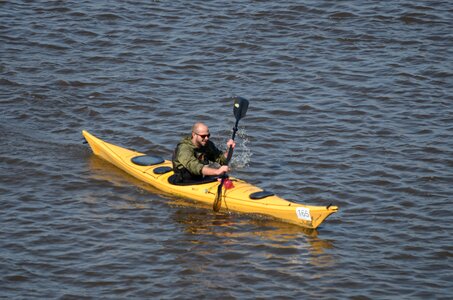 Man boat adventure