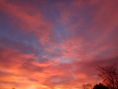 Romantic evening sky abendstimmung