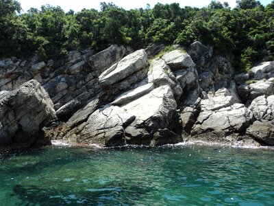 Sea sea rocks costa photo