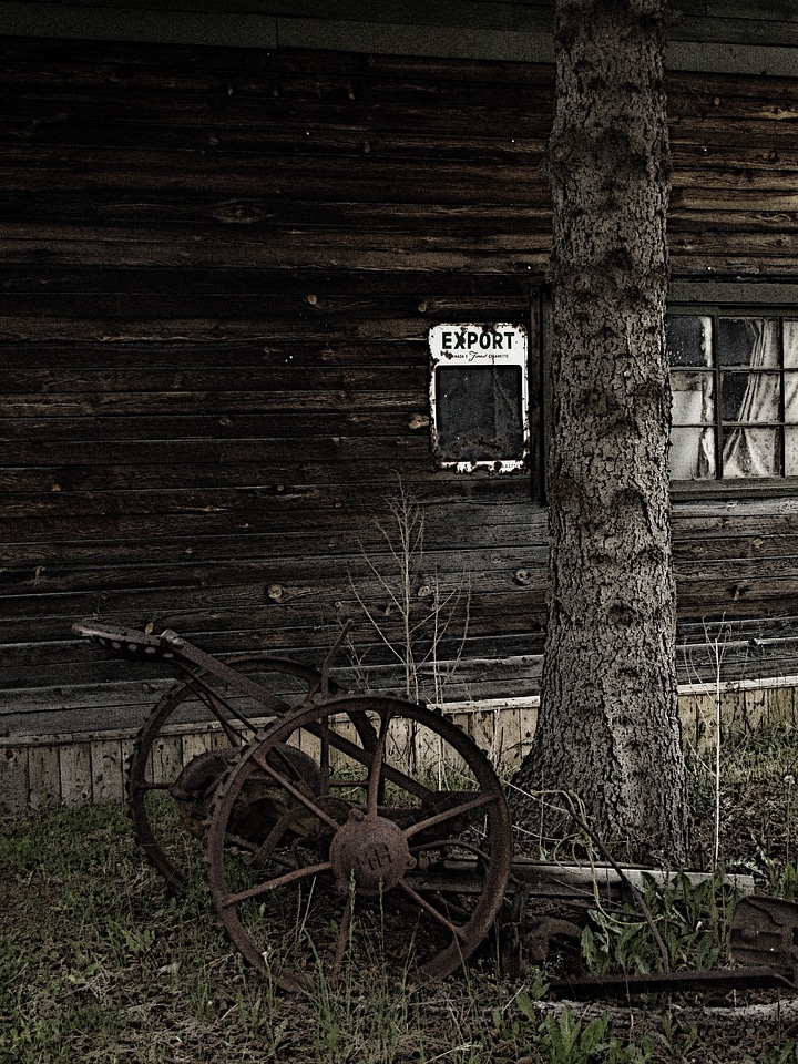 Rusted iron farm museum