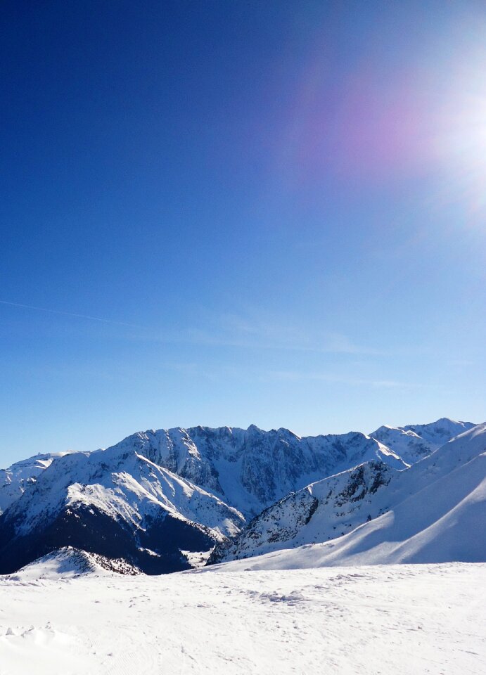 Landscape winter ski