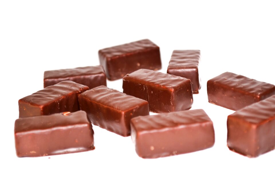 Sweet black dark chocolate